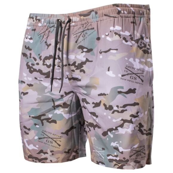 Grunt Style Grunt Swim Trunks Shorts Men's Size Large Multicam Camo - Picture 3 of 9